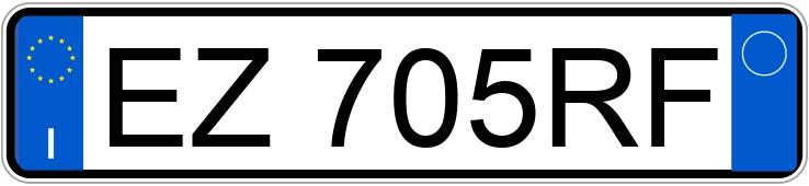 Numer rejestracyjny EZ705RF posiada VOLKSWAGEN GOLF