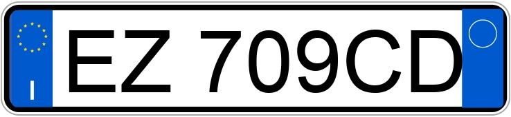 Numer rejestracyjny EZ709CD posiada FIAT Panda 3a serie