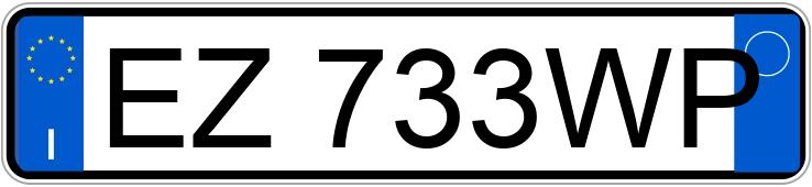 Numer rejestracyjny EZ733WP posiada ALFA ROMEO Giulietta Giulietta 1.4 Turbo MultiAir TCT Exclusive (125 kw)