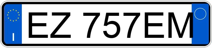 Numer rejestracyjny EZ757EM posiada NISSAN Pulsar