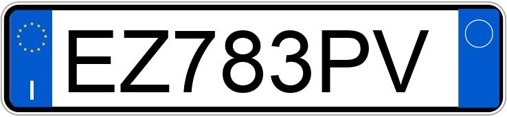 Numer rejestracyjny EZ783PV posiada ALFA ROMEO Giulietta