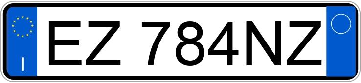 Numer rejestracyjny EZ784NZ posiada FIAT Punto 4a serie Numer rejestracyjny EZ784NZ posiada FIAT Punto 4a serie