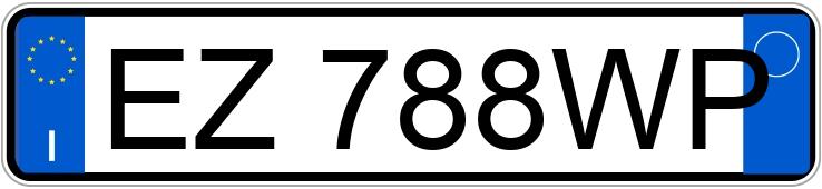 Numer rejestracyjny EZ788WP posiada BMW Serie 3