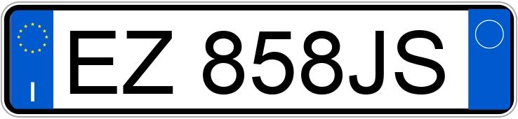 Numer rejestracyjny EZ858JS posiada AUDI A3 3a serie