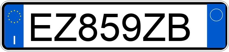 Numer rejestracyjny EZ859ZB posiada FIAT Panda 3a serie