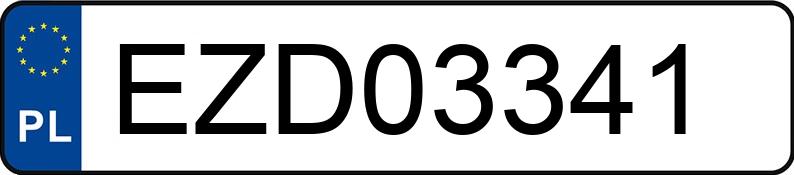 Numer rejestracyjny EZD 03341 posiada BMW 330 Diesel DPF MR`04 E4 E90 330 Diesel DPF MR`04 E4 E90 - EZD03341