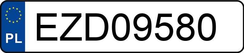 Numer rejestracyjny EZD 09580 posiada HYUNDAI COUPE - EZD09580