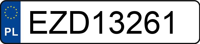 Numer rejestracyjny EZD 13261 posiada VOLKSWAGEN CADDY - EZD13261