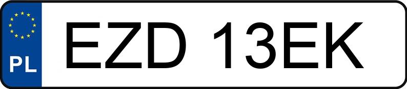 Numer rejestracyjny EZD 13EK posiada OPEL COMBO 1.7D - EZD13EK