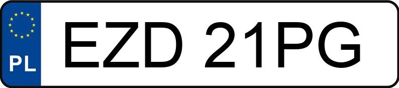 Numer rejestracyjny EZD 21PG posiada BMW 325 KAT - EZD21PG Numer rejestracyjny EZD 21PG posiada BMW 325 KAT - EZD21PG
