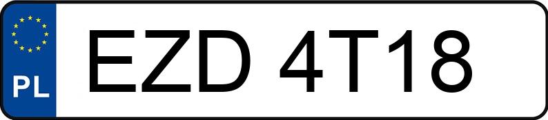 Numer rejestracyjny EZD 4T18 posiada AUDI A4 30 TDi MR`20 E6d B9 Advanced S tronic - EZD4T18