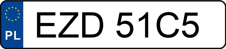 Numer rejestracyjny EZD 51C5 posiada VOLKSWAGEN PASSAT - EZD51C5