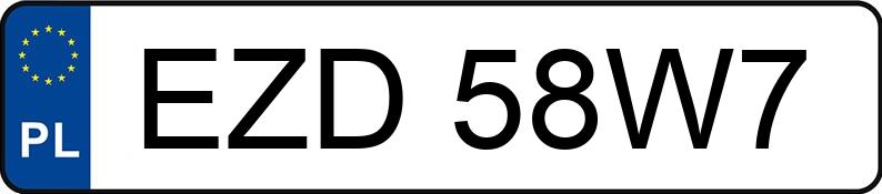 Numer rejestracyjny EZD 58W7 posiada JEEP Grand Cherokee IV MR`14 E6 Trackhawk - EZD58W7 Numer rejestracyjny EZD 58W7 posiada JEEP Grand Cherokee IV MR`14 E6 Trackhawk - EZD58W7
