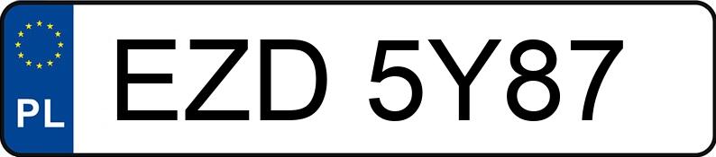 Numer rejestracyjny EZD 5Y87 posiada BMW 530I - EZD5Y87