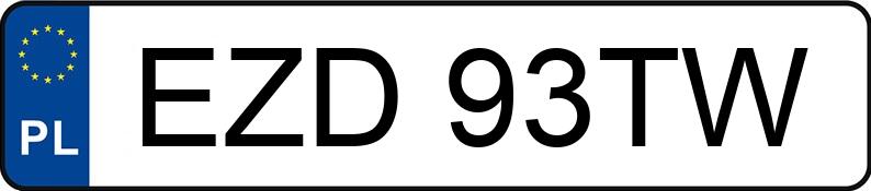 Numer rejestracyjny EZD 93TW posiada PEUGEOT 206 - EZD93TW Numer rejestracyjny EZD 93TW posiada PEUGEOT 206 - EZD93TW