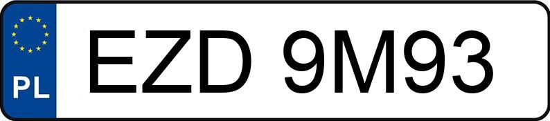 Numer rejestracyjny EZD 9M93 posiada MITSUBISHI CARISMA - EZD9M93 Numer rejestracyjny EZD 9M93 posiada MITSUBISHI CARISMA - EZD9M93