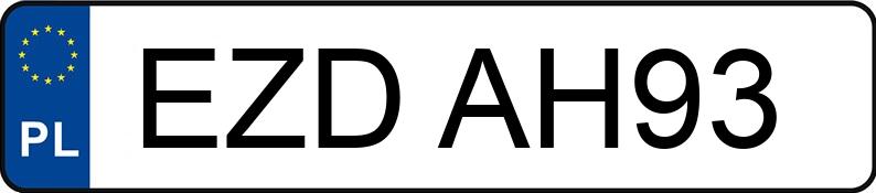 Numer rejestracyjny EZD AH93 posiada VOLKSWAGEN PASSAT - EZDAH93