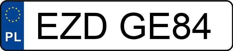 Numer rejestracyjny EZD GE84 posiada OPEL Insignia 2.0 CDTI MR`08 E4 Insignia - EZDGE84