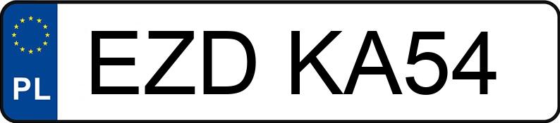 Numer rejestracyjny EZD KA54 posiada DAEWOO Tico 0.8 Kat. 800NEW SX - EZDKA54