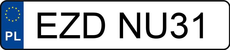Numer rejestracyjny EZD NU31 posiada AUDI A4 - EZDNU31