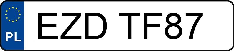 Numer rejestracyjny EZD TF87 posiada VOLKSWAGEN PASSAT - EZDTF87 Numer rejestracyjny EZD TF87 posiada VOLKSWAGEN PASSAT - EZDTF87
