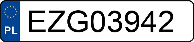 Numer rejestracyjny EZG 03942 posiada RENAULT LAGUNA - EZG03942