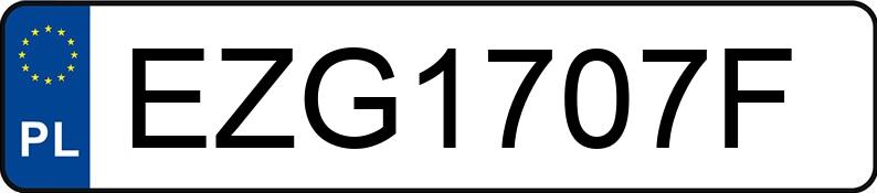 Numer rejestracyjny EZG 1707F posiada TOYOTA AURIS - EZG1707F