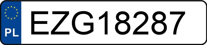 Numer rejestracyjny EZG 18287 posiada BMW 320 D - EZG18287
