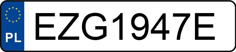 Numer rejestracyjny EZG 1947E posiada TOYOTA RAV4 - EZG1947E