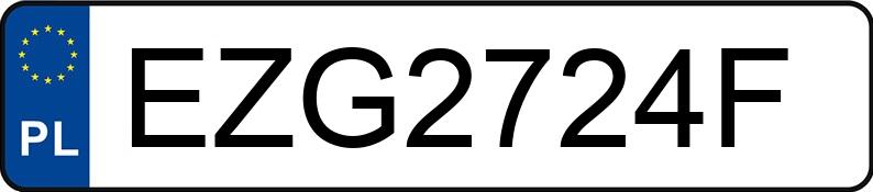 Numer rejestracyjny EZG 2724F posiada MAZDA 6 - EZG2724F Numer rejestracyjny EZG 2724F posiada MAZDA 6 - EZG2724F