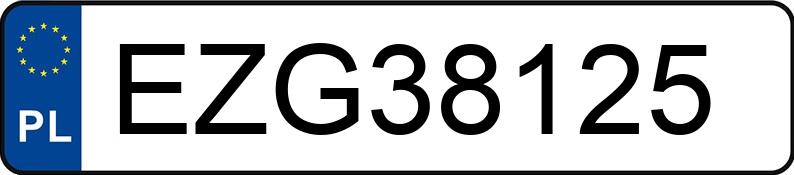 Numer rejestracyjny EZG 38125 posiada VOLKSWAGEN GOLF IV - EZG38125
