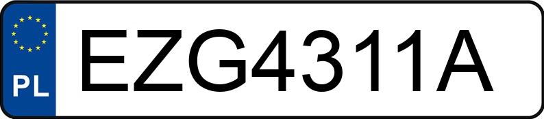 Numer rejestracyjny EZG 4311A posiada BMW 3 - EZG4311A