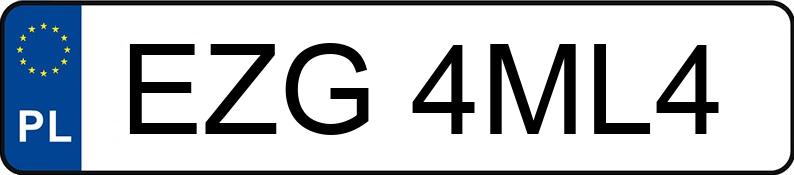 Numer rejestracyjny EZG 4ML4 posiada PORSCHE 911 Carrera Cabrio (997) MR`08 E4 - EZG4ML4