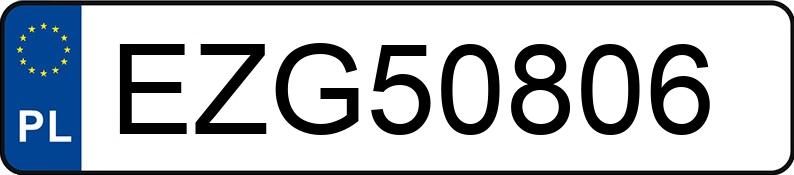 Numer rejestracyjny EZG 50806 posiada BMW 320 - EZG50806