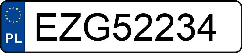 Numer rejestracyjny EZG 52234 posiada FORD MONDEO - EZG52234