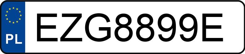 Numer rejestracyjny EZG 8899E posiada MERCEDES-BENZ CLA 45 AMG MR`19 E6 118 Shooting Brake 4Matic+ - EZG8899E