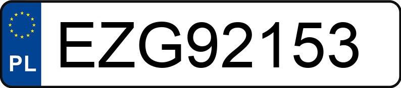 Numer rejestracyjny EZG 92153 posiada KIA SPORTAGE - EZG92153 Numer rejestracyjny EZG 92153 posiada KIA SPORTAGE - EZG92153