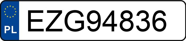 Numer rejestracyjny EZG 94836 posiada VOLKSWAGEN UP! - EZG94836