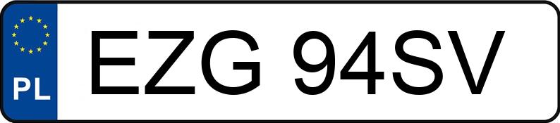 Numer rejestracyjny EZG 94SV posiada PEUGEOT 106 XN 1.1 KAT - EZG94SV