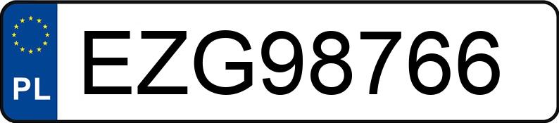 Numer rejestracyjny EZG 98766 posiada MERCEDES-BENZ 203 CL - EZG98766