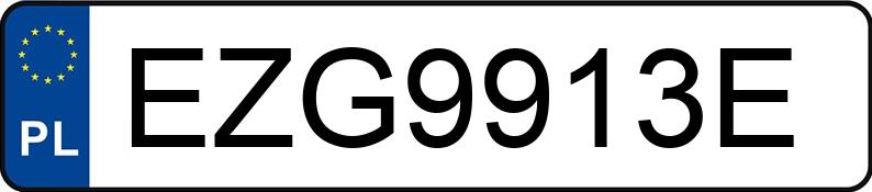Numer rejestracyjny EZG 9913E posiada BMW 318 Diesel DPF MR`04 E4 E90 318 Diesel DPF MR`04 E4 E90 - EZG9913E
