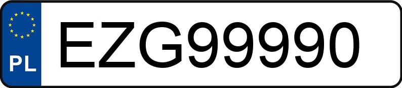 Numer rejestracyjny EZG 99990 posiada MERCEDES-BENZ CLA 45 AMG - EZG99990 Numer rejestracyjny EZG 99990 posiada MERCEDES-BENZ CLA 45 AMG - EZG99990