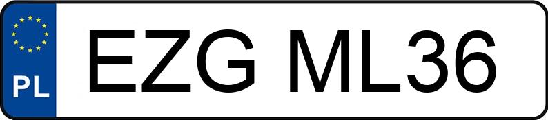 Numer rejestracyjny EZG ML36 posiada VOLKSWAGEN CRAFTER - EZGML36
