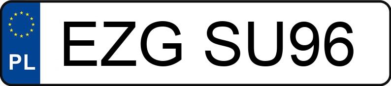Numer rejestracyjny EZG SU96 posiada DAEWOO / FSO Tacuma 2.0 16V Kat. MR`01 E3 CDX Lux - EZGSU96
