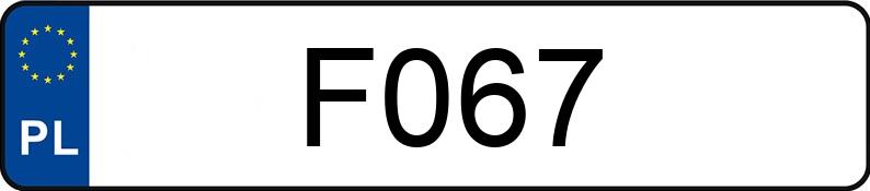 Numer rejestracyjny F067 posiada VOLKSWAGEN The Beetle MR`11 E5 Sport DSG