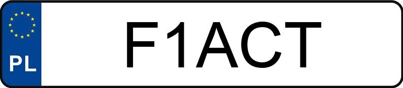 Numer rejestracyjny F1ACT posiada RENAULT/MOTOWEKTOR MASTER VB/MWE6
