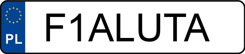 Numer rejestracyjny F1ALUTA posiada BMW X3 XDRIVE20I Numer rejestracyjny F1ALUTA posiada BMW X3 XDRIVE20I