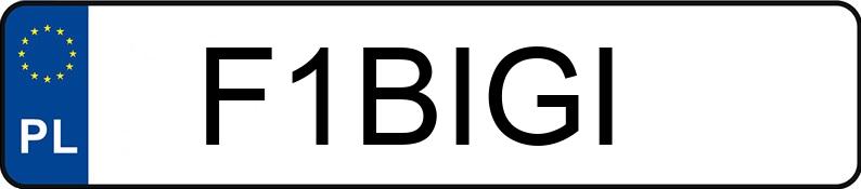 Numer rejestracyjny F1BIGI posiada AUDI A4