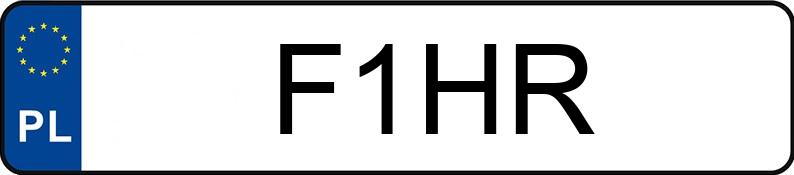 Pirat drogowy w pojeździe o numerach rejestracyjnych F1HR