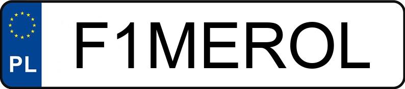 Numer rejestracyjny F1MEROL posiada MERCEDES-BENZ C63 AMG